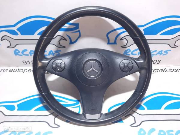 VOLANTE GUIADOR COMPLETO ORIGINAL MERCEDES CLS W219 A1714600103 PELE COMANDOS MULTIFUNÇÕES AIRBAG - 1