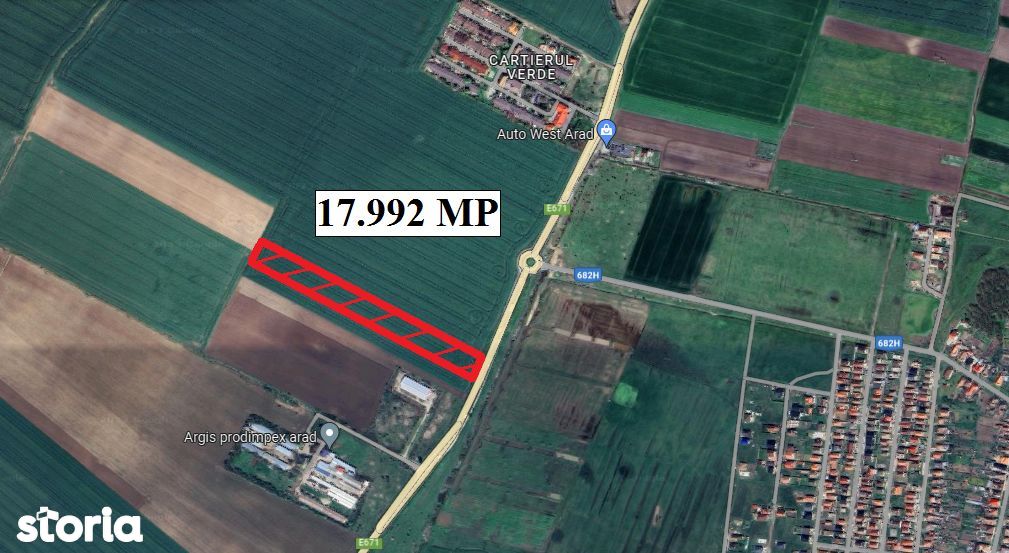 Vand teren 17.992 mp intre Arad si Cartierul Verde - ID : RH-38968
