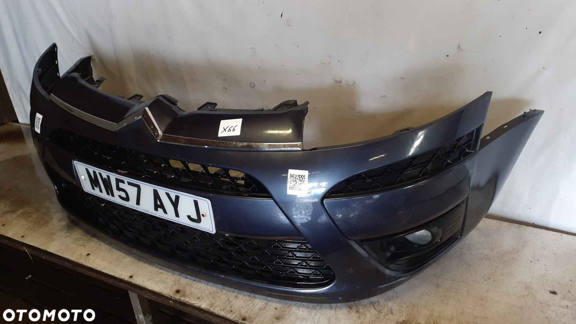 ! ZDERZAK PRZÓD PRZEDNI DO CITROEN C4 PICASSO HALOGENY  KENC FIOLETOWY - 3