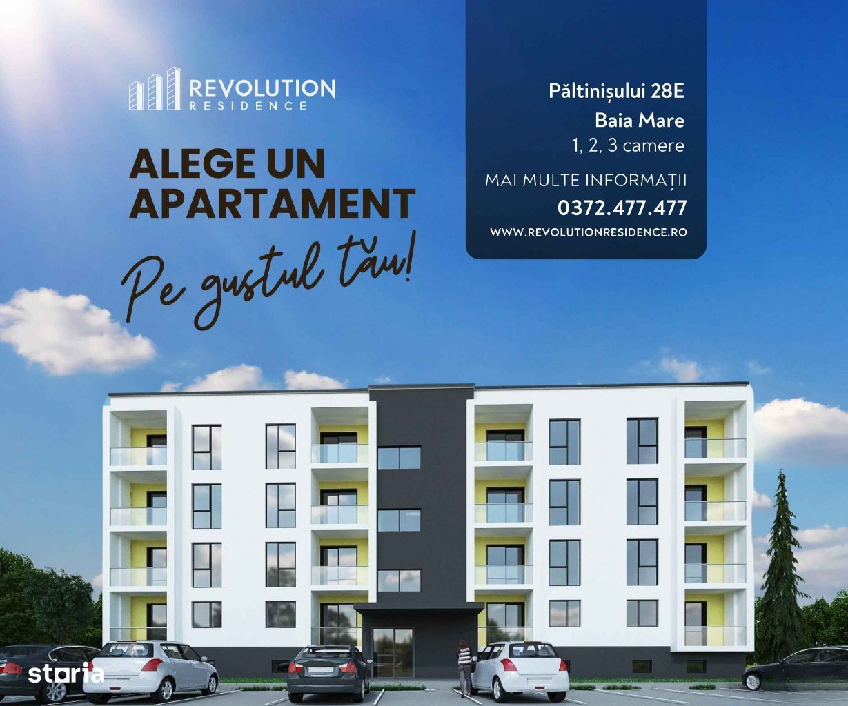 COMISION 0% - Apartamente 1, 2 si 3 camere-Paltinisului 28E, Baia Mare