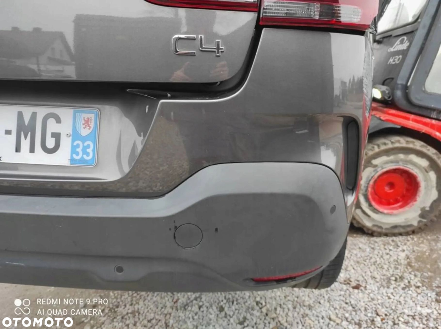 ZDERZAK TYLNY TYŁ Z CZUJNIKAMI COFANIA CITROEN C4 CACTUS LIFT KOLOR EVLC - 8