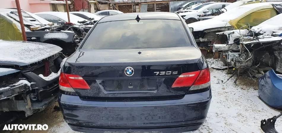 Aripa spate stanga dreapta clapeta acceleratie galerie evacuare admisie motoras macara geam racitor gaze injector rampa injectoare egr rezervor modul senzori parcare termoflor BMW seria 7 730 d an 2006 motor 3.0 d E65 E66 231 cp dezmembrez dezmembrari - 1