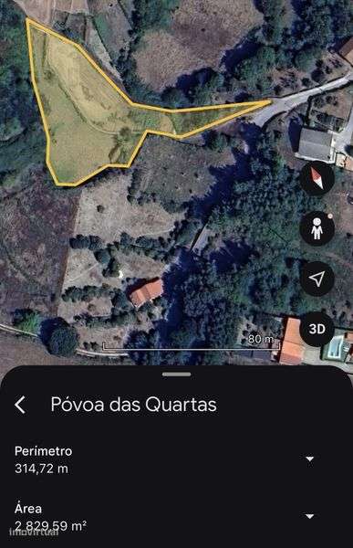 Terreno com cerca de 30000 m2 na Povoa das Quartas (O. do Hospital) - Grande imagem: 4/4