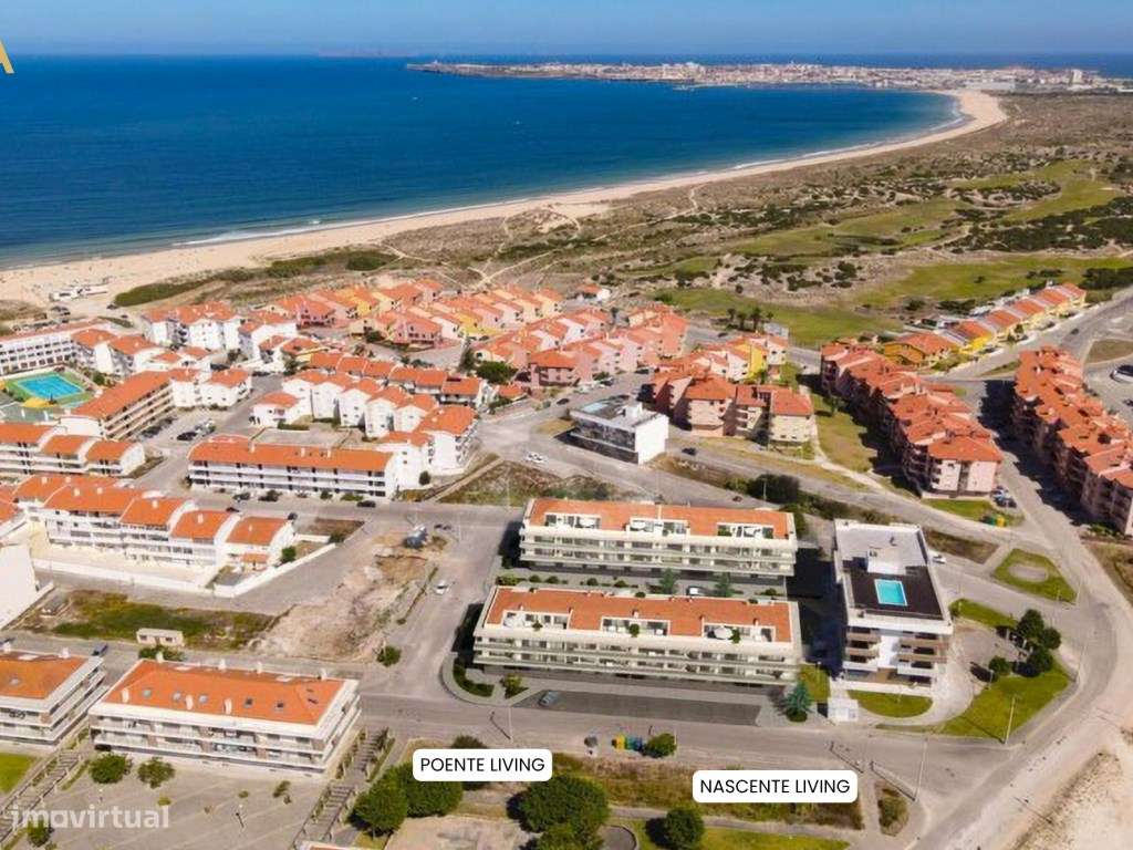 Apartamento T2 novo a 1 minuto do mar em Atouguia da Baleia com vis...-2