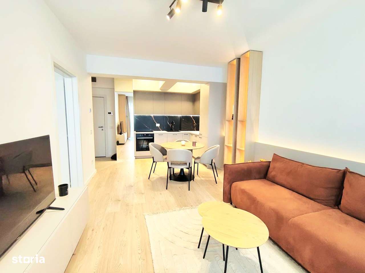 Dau în chirie apartament nou 2 camere-cartier Prima Arena - Imagine principală: 3/8