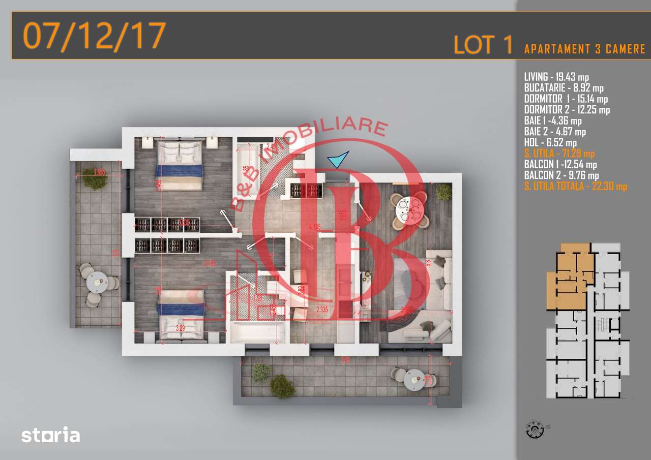Apartament 3 camere Decomandat Titan Th. Pallady-Sector 3