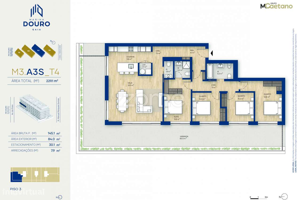 T4 na Afurada - Canidelo em V.N.Gaia no Marina Douro - Grande imagem: 4/45
