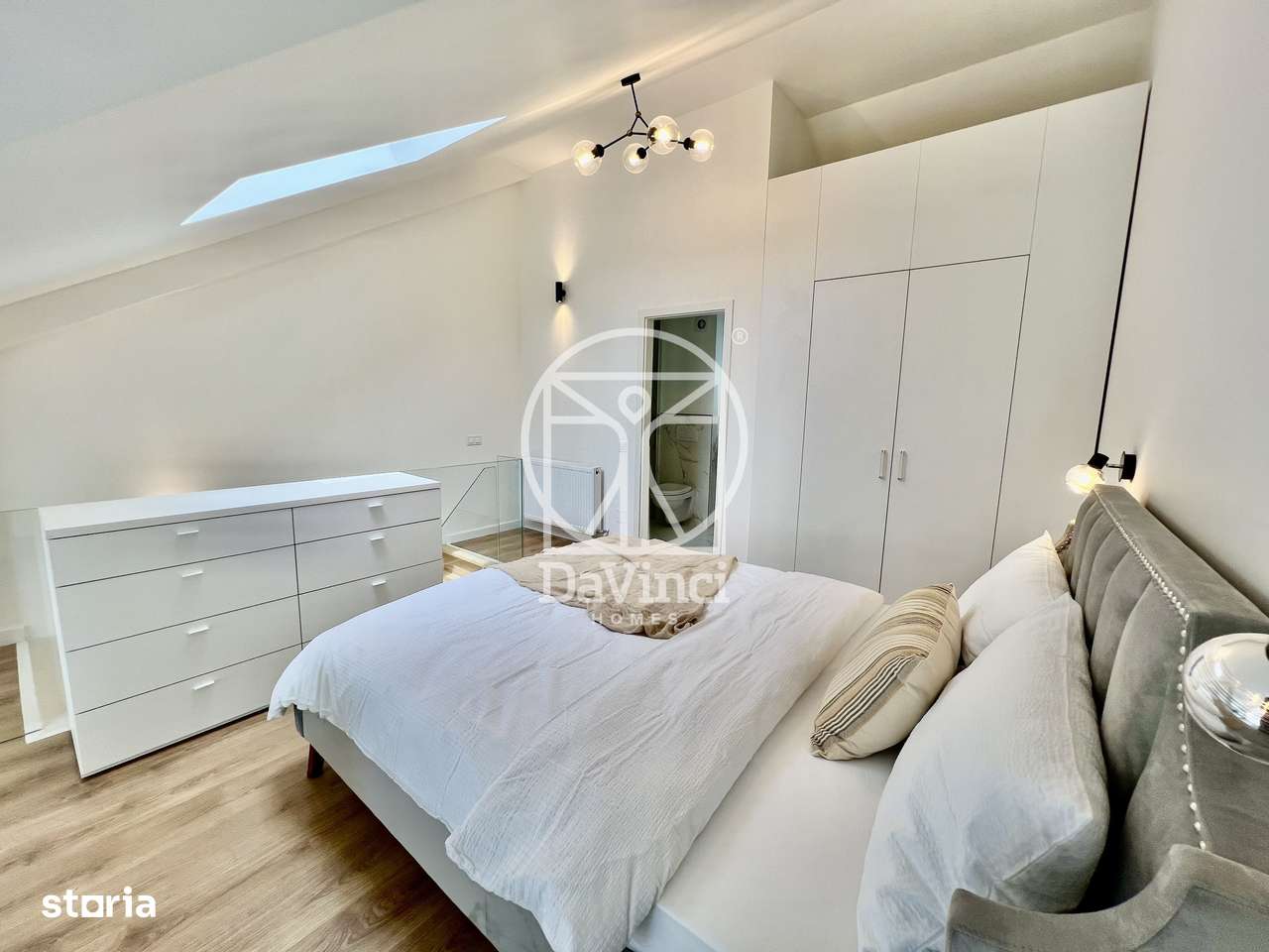 Penthouse 2 camere, 2 bai, mobilat complet, intabulat contoare montate-5