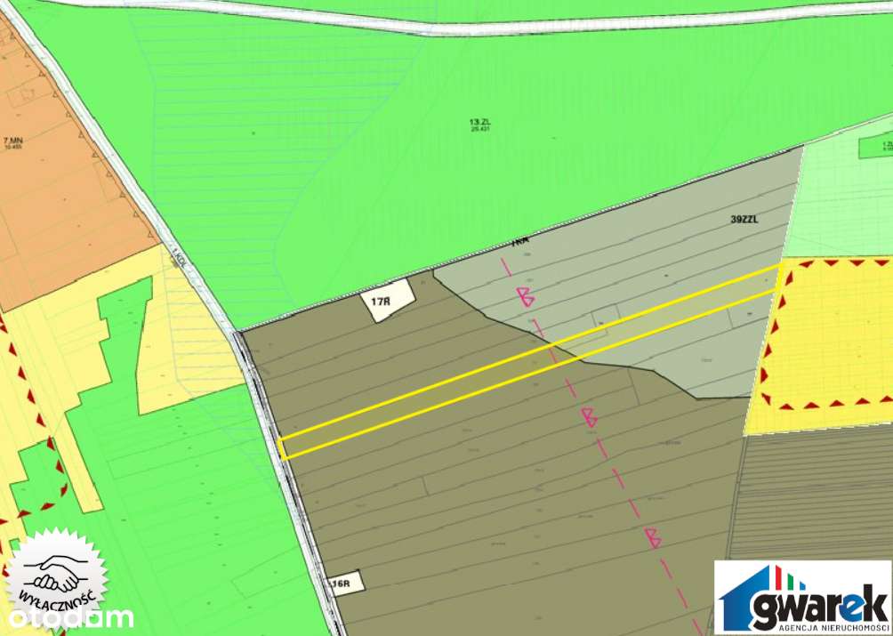 Prostokątna Działka Leśna, 15420 m2, Zederman-8