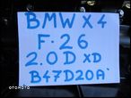 Silnik motor BMW X3 F25 X4 F26 2,0D XD B47D20A - 2