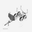 Altul Remorca forestiera Palms P 9S + braț de încărcare Palms 695 - 2