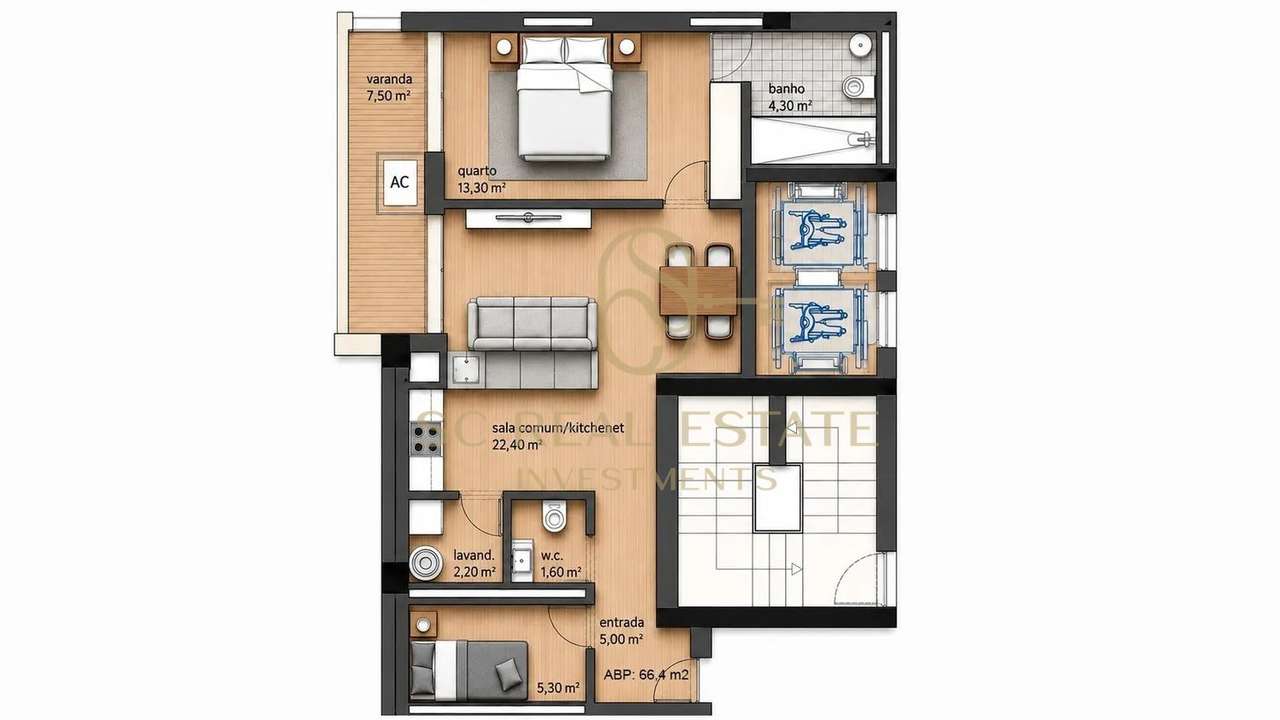 T1+1 com Varanda próximo ao Polo Universitário do Porto-10