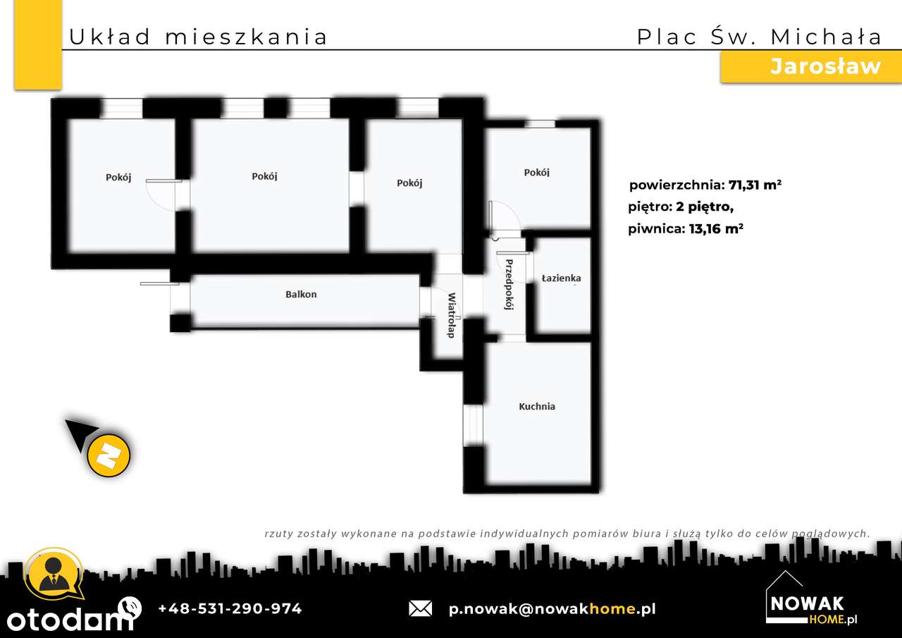 Jarosław – mieszkanie w sercu Rynku |Plac Św. Michała-12