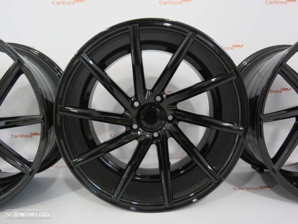 Jantes Look Vossen Cvt 18 x 8+9 et35 5x120 Preto Brilhante - 3