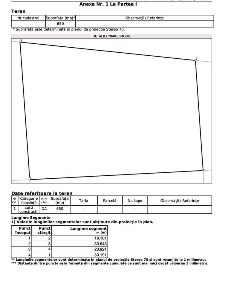Teren de vanzare - Sibiu, Daia Noua - 650 mp - intravilan, construibil - Imagine principală: 4/5