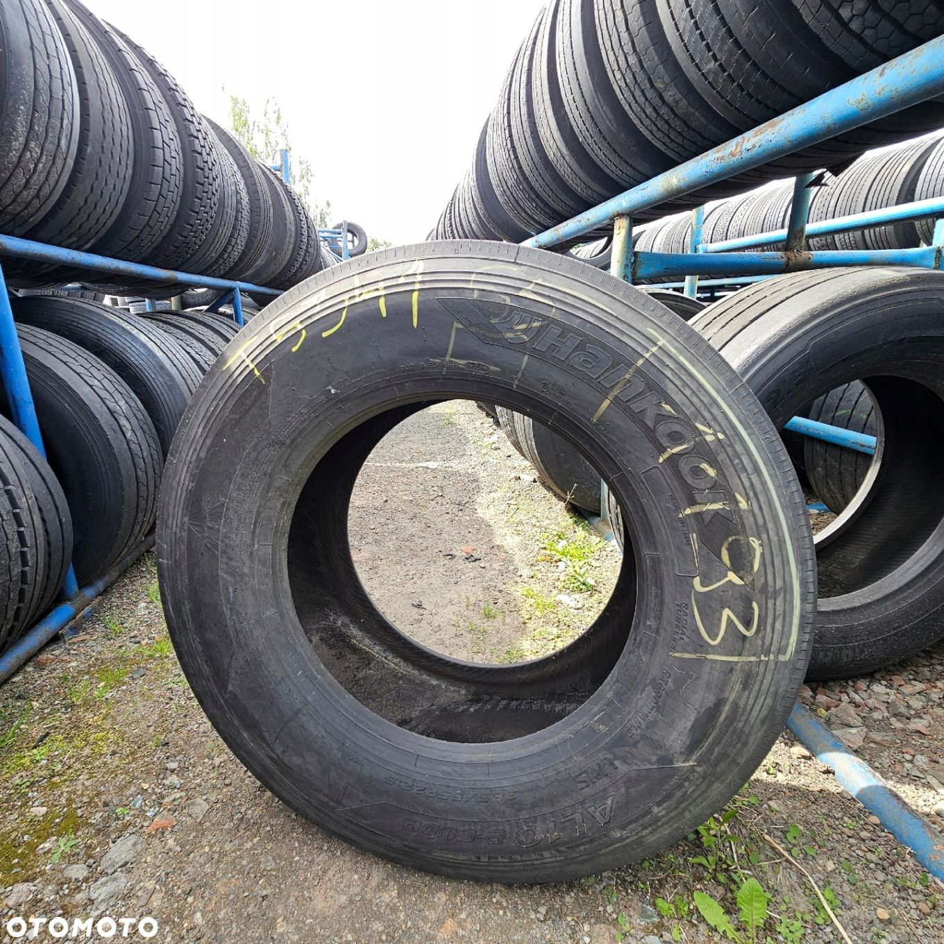 385/55R22,5 HANKOOK AL10 E-CUBE 12mm 2020rok PROWADZĄCA UŻYWANA T5341 - 5