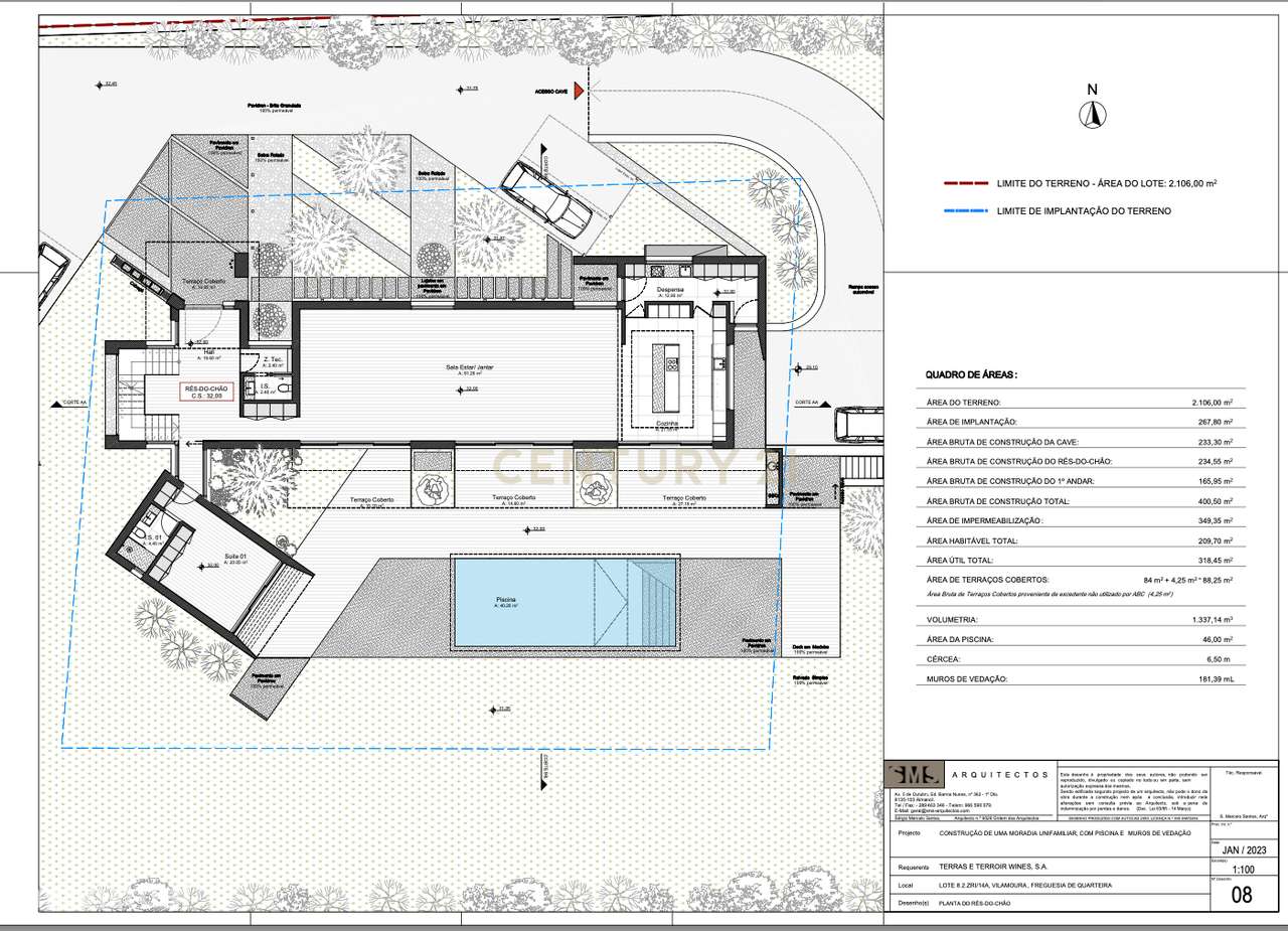 TERRENO EM VILAMOURA COM PROJECTO DE MORADIA DE LUXO APROVADO - Grande imagem: 2/32