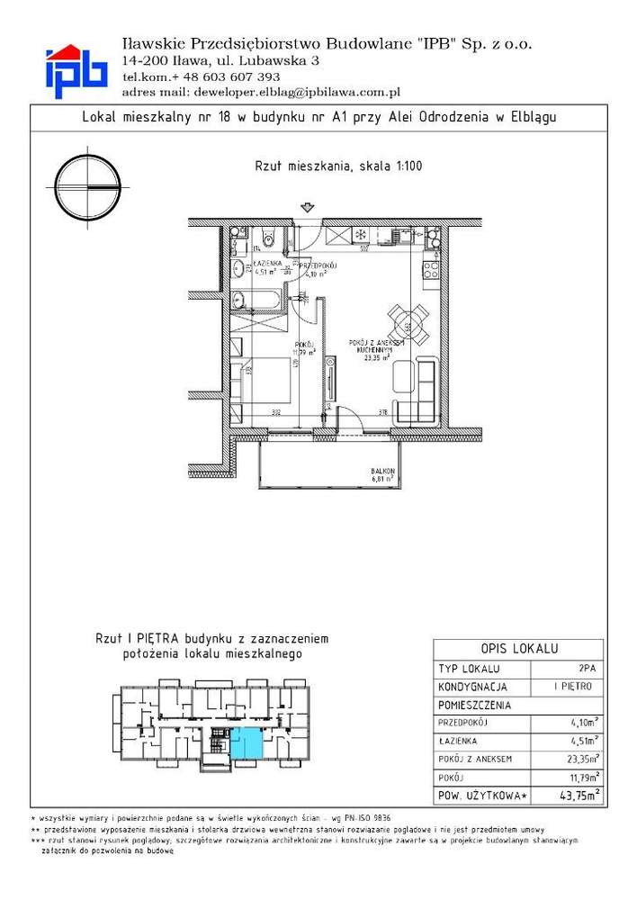 Kaskada Park | Mieszkanie 18 - Pełny obrazek: 2/7
