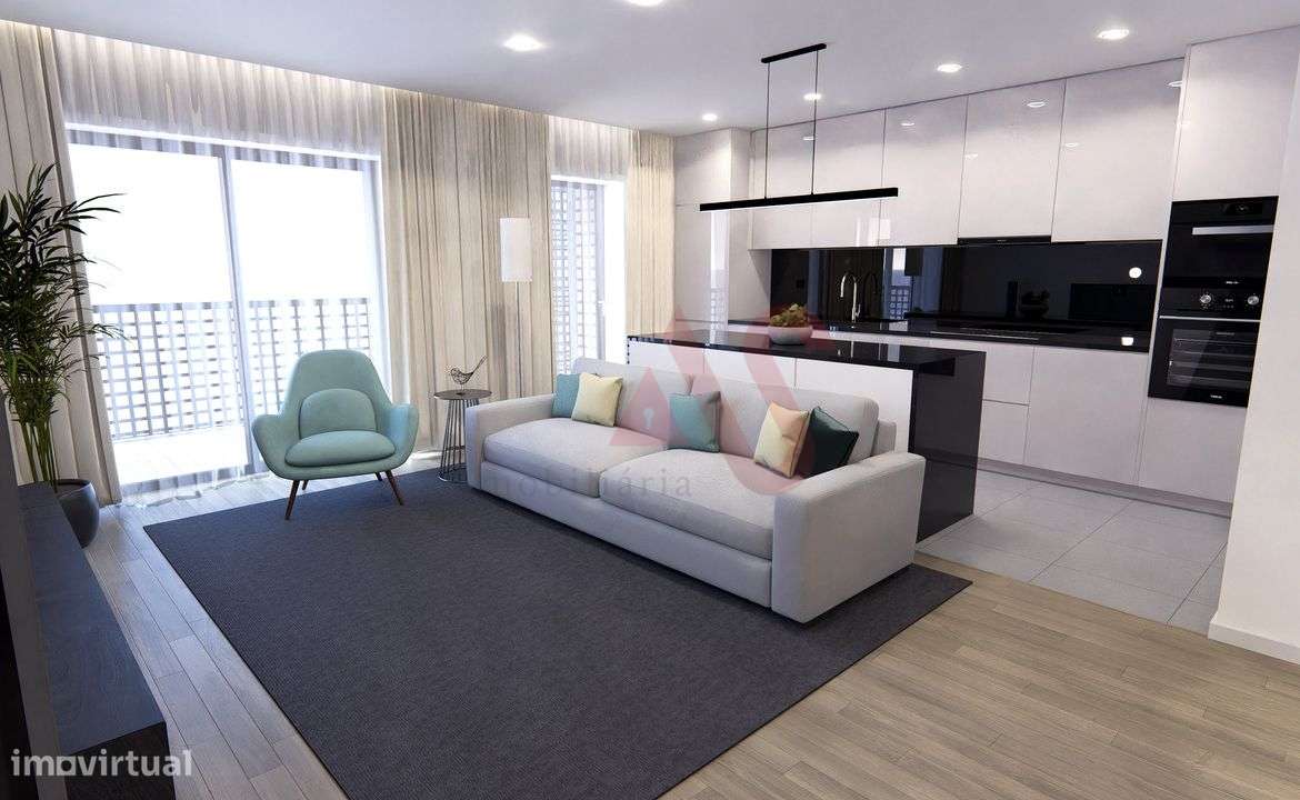 Apartamento T2 novo com terraço no centro de Vizela - Grande imagem: 3/14