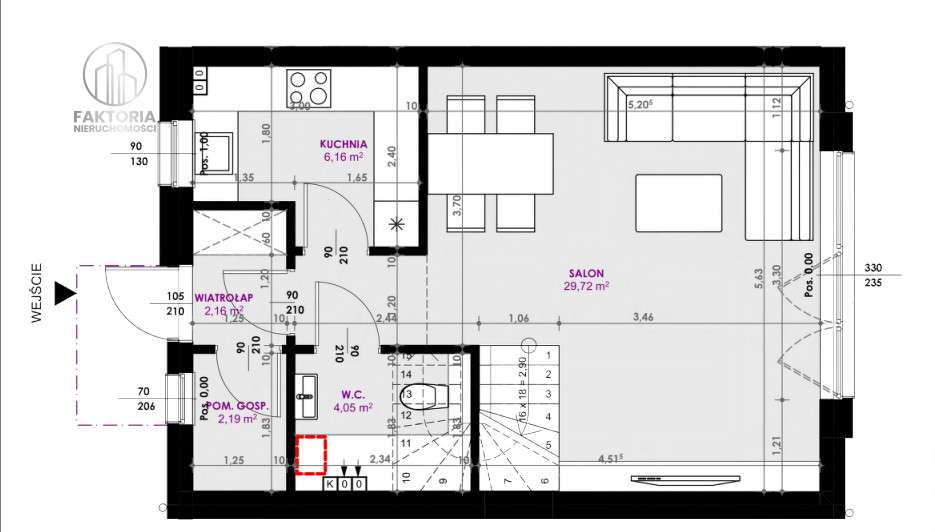 Środkowy segment szeregówki, stan deweloperski-5
