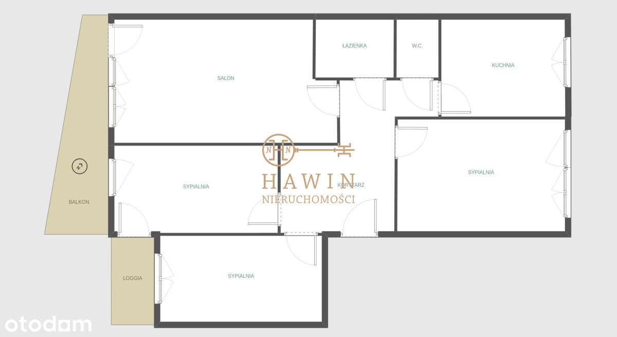 4 pok / 2 balkony / dwustronne/ bez windy-16
