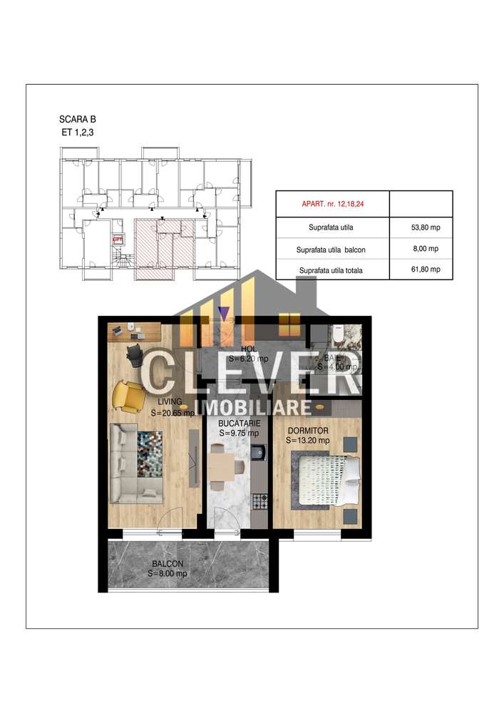Apartament Decomandat cu Finisaje la Alegere si Comision 0%