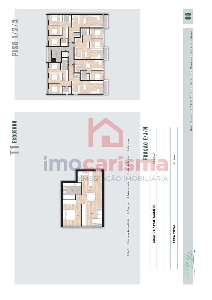 Apartamento T1 Novo em Ferreiros, Amares-10