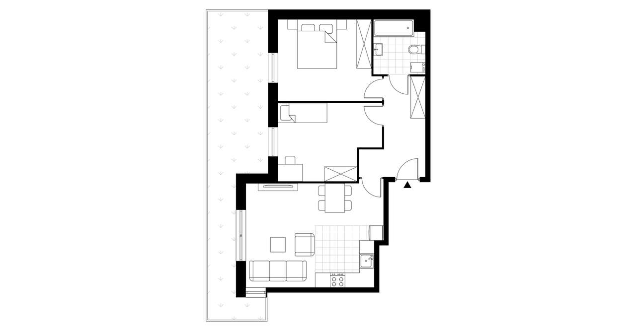 3-pokojowe mieszkanie 59m2 + ogródek Bez Prowizji - Pełny obrazek: 4/9