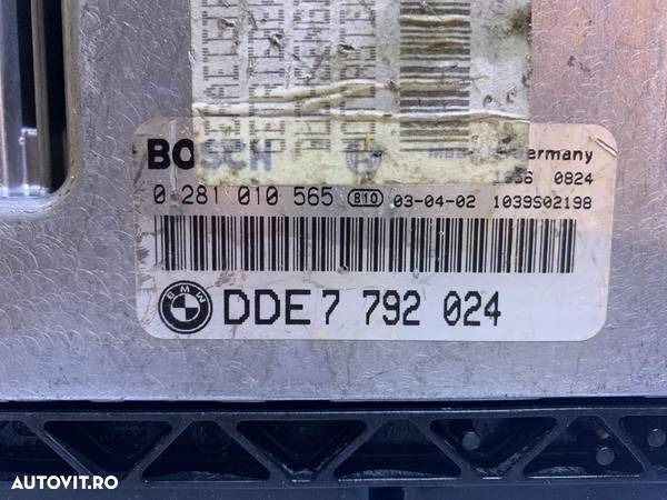 ECU / Calculator Motor BMW Seria 3 E46 320D 2.0D 110KW 150CP 2001 - 2005 Cod Piesa : 7792024 / 0281010565 / 7792293 - 2