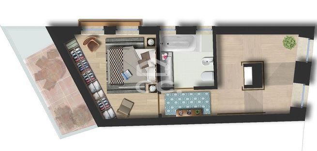Apartamento T2 Triplex  equipado no centro de Coimbra.-9