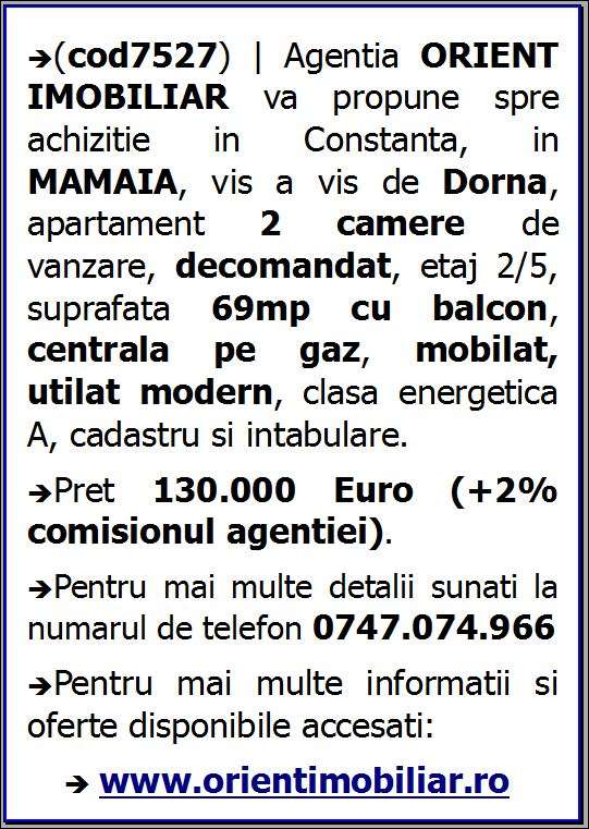 Mamaia, Dorna, apartament 2 camere, etaj 2, mobilat modern-19