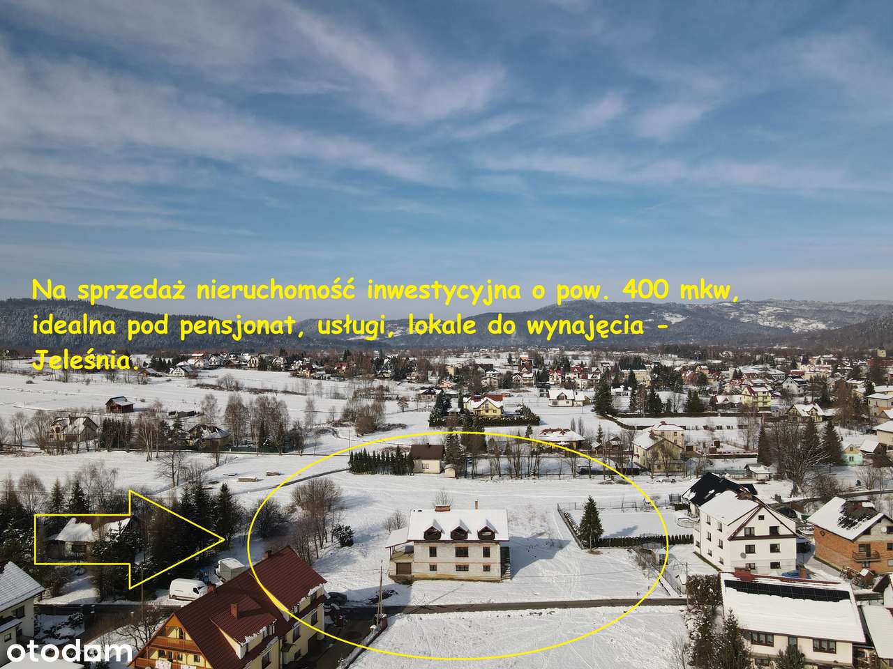 Nieruchomość inwestycyjna 400 mkw pod pensjonat/mieszkania na wynajem.