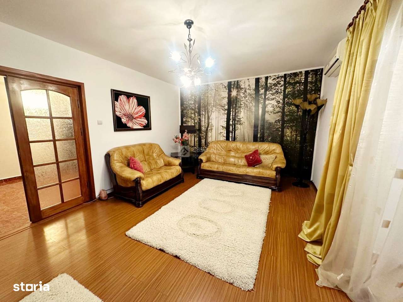 Mobilat & utilat, 3 camere, doua balcoane, bloc 1990, boxa & debara - Imagine principală: 4/20