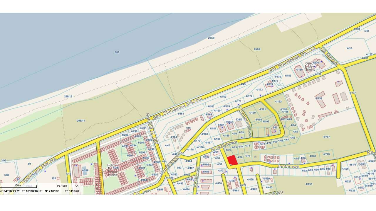 działka Mielno budowlana MPZP media 300m od morza !!!-5