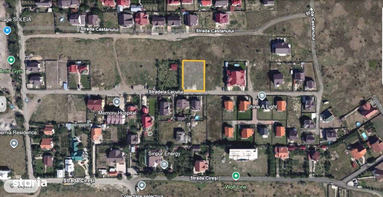 Teren intravilan lângă Memory Hospital, Valea Lupului, COMISION 0%-0