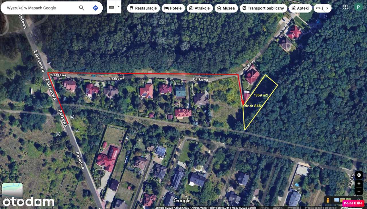 Działka budowlana Dąbrowa Górnicza ul.Parkowa Pogoria III-0