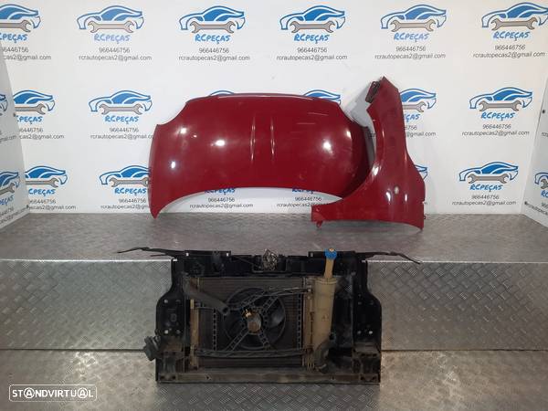 FRENTE COMPLETA FIAT 500 312 CAPOT PARACHOQUES GUARDA-LAMAS OTICAS RADIADOR VENTILADOR FRENTE FIBRA REFORÇO - 10