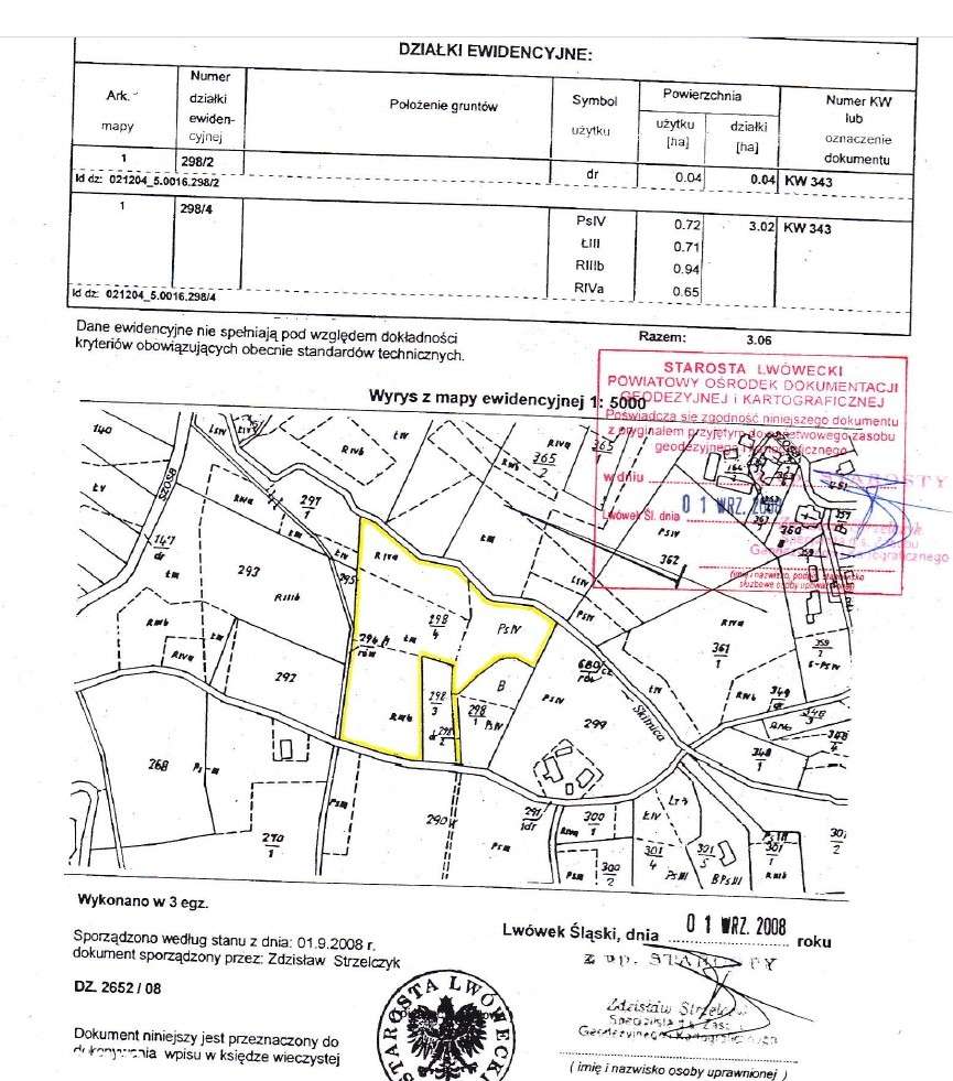 Wydzierżawie 3,06 ha - Rębiszów gm. Mirsk - Pełny obrazek: 2/2