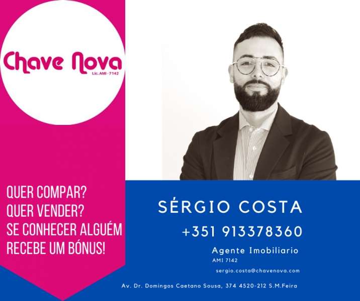 Profissionais - Empreendimentos: Sérgio Costa - Chave Nova - Santa Maria da Feira, Travanca, Sanfins e Espargo, Santa Maria da Feira, Aveiro