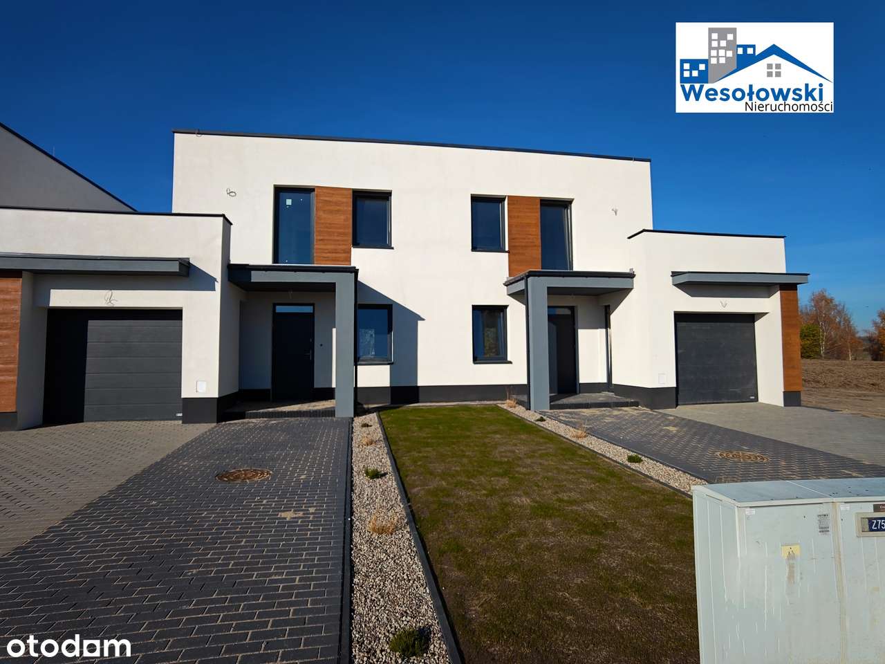 Gotowe domy w zabudowie szeregowej 110m2, 4 pokoje,Garaż, pompa ciepła-0