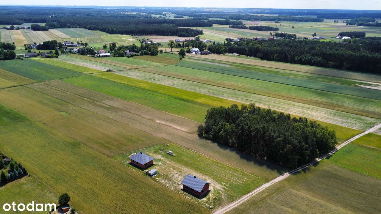 Przy lesie na końcu drogi !! Dom z dachem kopertowym! Parterowy! - Pełny obrazek: 4/20