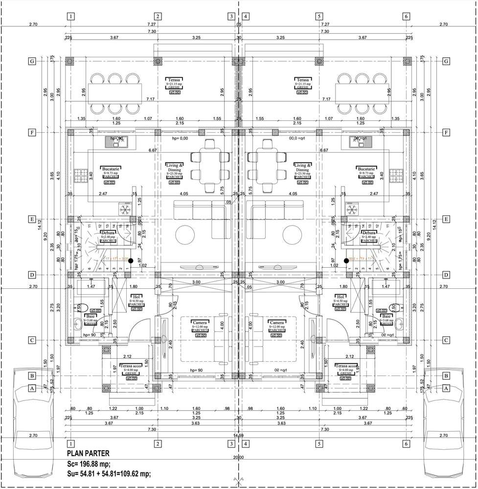 1/2 Duplex, P+1, 5 camere, 104mpU, 350mpT, Cartierul Primaverii!-6