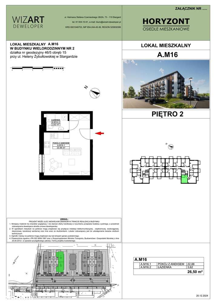 Osiedle Horyzont | etap 2 | mieszkanie A16 - Pełny obrazek: 2/13