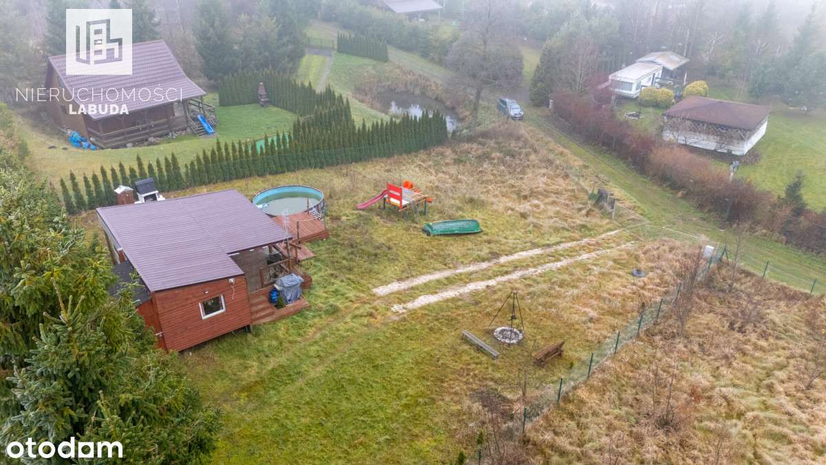 Działka rekreacyjna z domkiem – 5 minut od jeziora-6