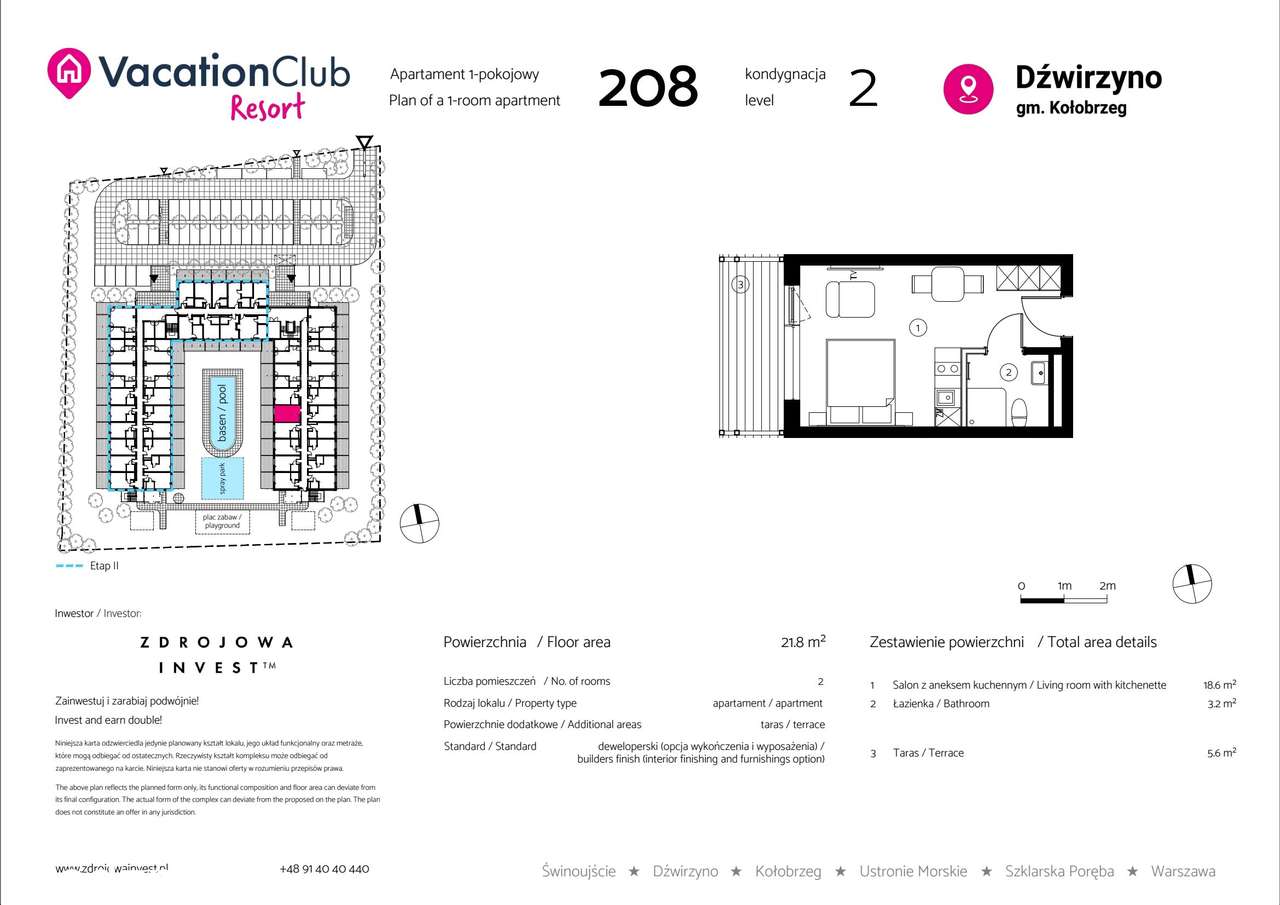 VacationClub Resort | apartament 208 - Pełny obrazek: 2/8