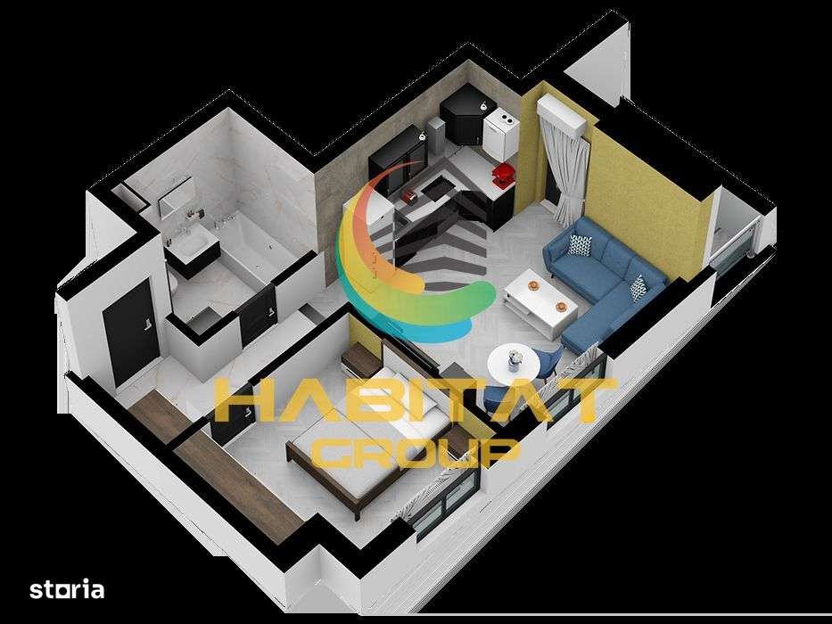 2 camere studio zona sos Magurele sector 5 finalizare 2026 - Imagine principală: 5/18