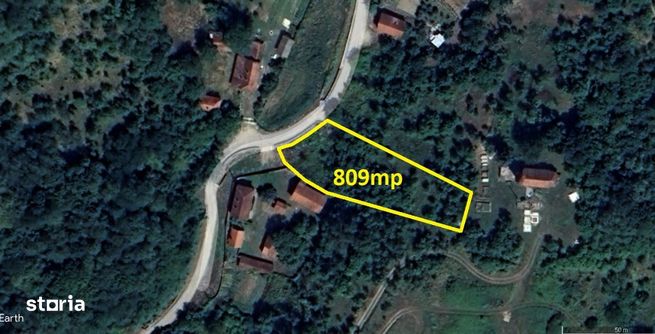 Teren intravilan 809mp sat Căoi ideal pentru casă, cabană acces asfalt-0