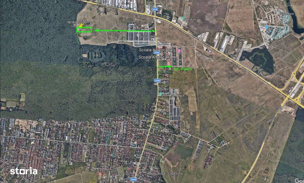 5.000 mp Investitie dezvoltare vile premium Pipera Padura Baneasa - Imagine principală: 1/2