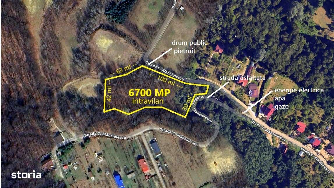 TEREN 6700 MP, INTRAVILAN LANGA PADURE - Imagine principală: 2/17