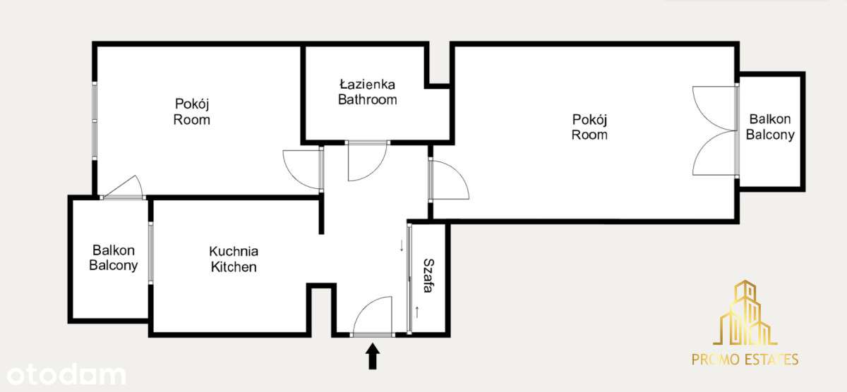 2 osobne pokoje + kuchnia, Przewóz, do wejścia-15